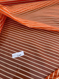 Exquisite Quality Silk Organza Stripes- ORANGE/ GOLD!!!