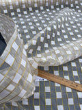 Exquisite Quality Silk Organza Plaid - GOLD/ OFF-WHITE!!!