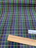 Exquisite Quality Silk Organza Plaid- GREENS/ BLUES/ GOLD!!!