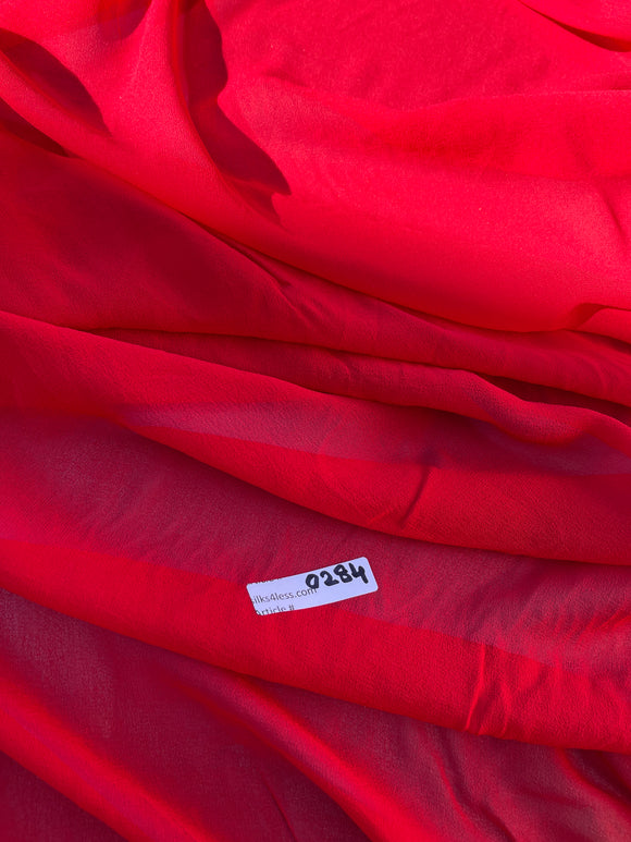 Exquisite Quality Silk Chiffon Solids -RED!!!