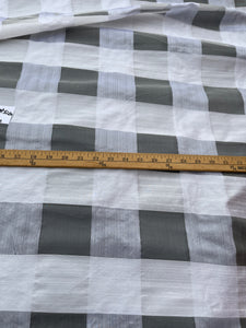 Exquisite Quality Silk Organza/ Dupioni Sheers Plaid - WHITE!!!