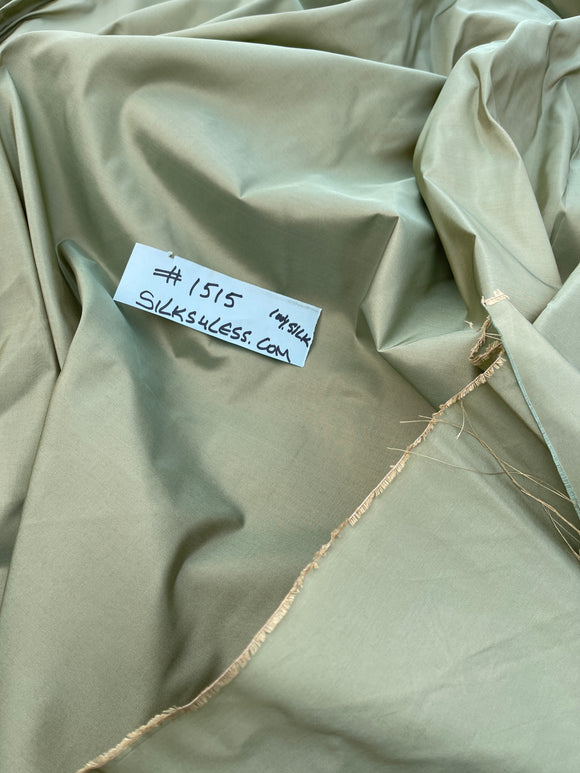 Fabulous Quality Silk Taffeta - Iridescent Green!!!