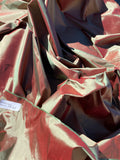 Fabulous Quality Iridescent Silk Taffeta  - RED/HAZY ZADE!!!