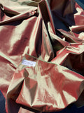 Fabulous Quality Iridescent Silk Taffeta  - RED/HAZY ZADE!!!