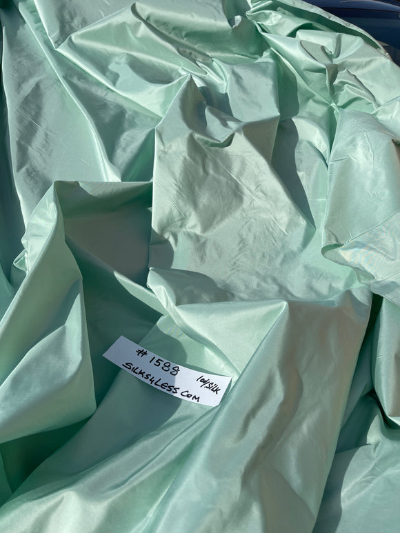 Fabulous Quality Iridescent Silk Taffeta - SEA MIST!!!