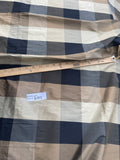 Fabulous Quality Silk Shantung plaid - Black/Olive/Burnt Gold!!!