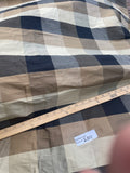 Fabulous Quality Silk Shantung plaid - Black/Olive/Burnt Gold!!!
