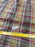 Designer Quality Silk Shantung Heavy Plaid - BANANA/ GOLD!!!