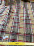 Designer Quality Silk Shantung Heavy Plaid - BANANA/ GOLD!!!