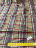 Designer Quality Silk Shantung Heavy Plaid - BANANA/ GOLD!!!