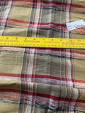 Designer Quality Silk Shantung Heavy Plaid - BANANA/ GOLD!!!
