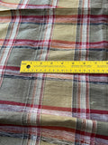 Designer Quality Silk Shantung Heavy Plaid - BANANA/ GOLD!!!
