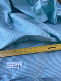 Designer Quality Silk Shantung Gingham Check - AQUA/WHITE!!!