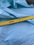 Designer Quality Silk Shantung Gingham Check - AQUA/WHITE!!!