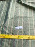 Designer Quality Silk Shantung Stripes -GREENS/ RED!!!