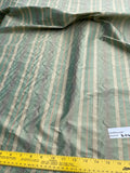 Designer Quality Silk Shantung Stripes -GREENS/ RED!!!