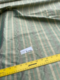 Designer Quality Silk Shantung Stripes -GREENS/ RED!!!