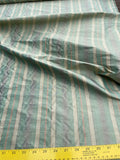 Designer Quality Silk Shantung Stripes -GREENS/ RED!!!