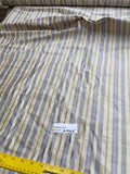 Designer Quality Silk Shantung Stripes - BANANA GOLD/ PURPLE!!!