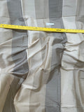 Designer Quality Silk Shantung Stripes -IVORY/ OLIVE GRAY/ BEIGE!!!