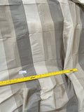 Designer Quality Silk Shantung Stripes -IVORY/ OLIVE GRAY/ BEIGE!!!