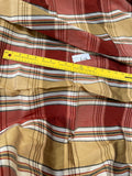 Designer Quality Silk Shantung plaid - BANANA GOLD/ OLIVE GOLD!!!