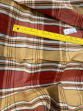 Designer Quality Silk Shantung plaid - BANANA GOLD/ OLIVE GOLD!!!