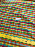Designer Quality Silk Shantung Gingham Check - MULTI COLOR!!!