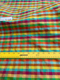 Designer Quality Silk Shantung Gingham Check - MULTI COLOR!!!