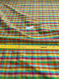 Designer Quality Silk Shantung Gingham Check - MULTI COLOR!!!