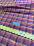 Designer Quality Silk Dupioni Gingham Check - BROWNS!!!
