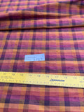 Designer Quality Silk Dupioni Gingham Check - BROWNS!!!