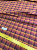 Designer Quality Silk Dupioni Gingham Check - BROWNS!!!