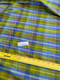 Designer Quality Slubby Silk Dupioni Plaid - GREENS/ BLUES!!!