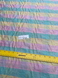 Designer Quality Silk Dupioni Plaid - PINK/ AQUA!!!