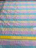 Designer Quality Silk Dupioni Plaid - PINK/ AQUA!!!