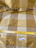 Designer Quality Silk Shantung Plaid - GOLD/ CREAM/ GOLDEN YELLOW!!!