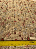 Exquisite Quality Silk Shantung Embroidery - CREAM/ FLORAL!!!