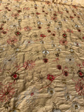 Exquisite Quality Silk Shantung Embroidery - CREAM/ FLORAL!!!