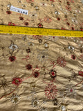 Exquisite Quality Silk Shantung Embroidery - CREAM/ FLORAL!!!