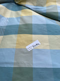 Designer Quality Silk Shantung Plaid - BLUES/ CREAM/ IVORY!!!