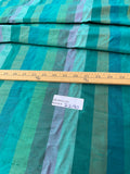 Designer Quality Silk Shantung Stripes - GREENS!!!