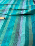 Designer Quality Silk Shantung Stripes - GREENS!!!