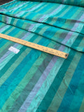 Designer Quality Silk Shantung Stripes - GREENS!!!