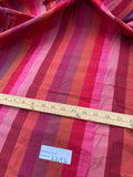 Designer Quality Silk Shantung Stripes - Red!!!