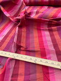 Designer Quality Silk Shantung Stripes - Red!!!