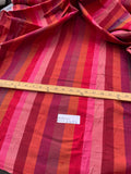 Designer Quality Silk Shantung Stripes - Red!!!