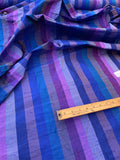 Designer Quality Silk Shantung Stripes - BLUES!!!