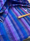 Designer Quality Silk Shantung Stripes - BLUES!!!