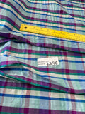 Designer Quality Silk Shantung Plaid - BLUES/ GREENS/ PURPLE!!!